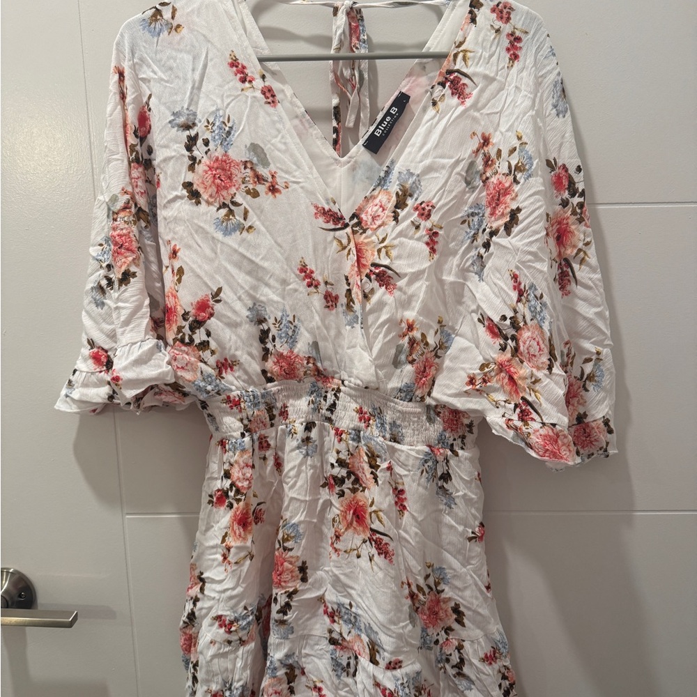 Floral V-Neck Romper
